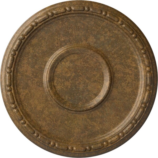 Ekena Millwork Medea Ceiling Medallion (Fits Canopies up to 5 1/2"), Hnd-Painted Rubbed Bronze, 16 1/2"OD x 1 1/2"P CM16MDRZS - main